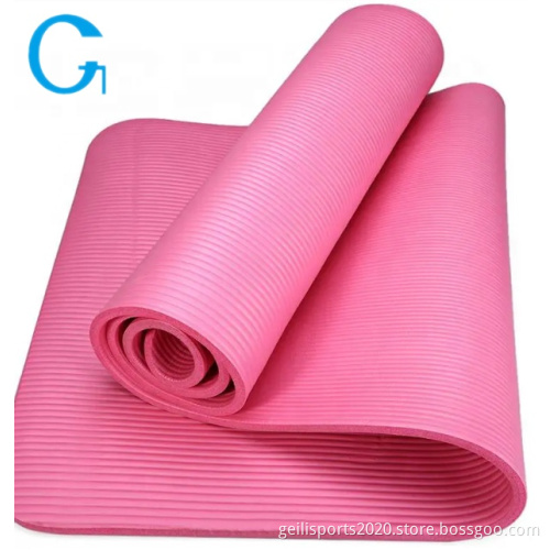Eco-friendly Anti Slip NBR Yoga Mat For Exercise